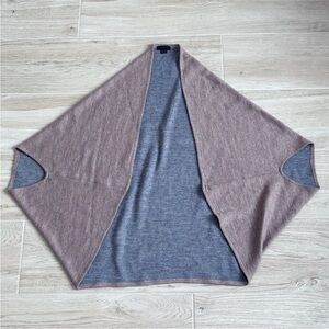 Steve Madden Cardigan Sweater Open Front Shawl One Size Brown Taupe